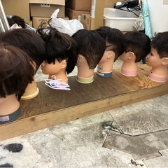 カットウィッグ　7体の画像