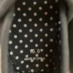 ブラックリボン付きバレエシューズ 15㎝の画像