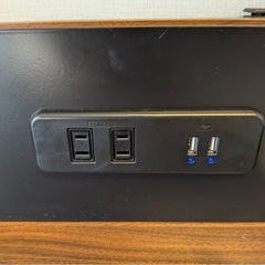 11/22本日取引希望　収納付きデスク　やや難あり　　の画像