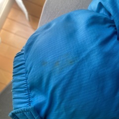 ノースフェイス ブルー ダウンジャケット中古品の画像