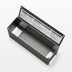 無印良品 スチールタップ収納箱フラップ式 ダークグレーの画像