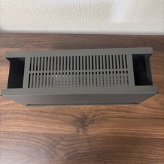 無印良品 スチールタップ収納箱フラップ式 ダークグレーの画像