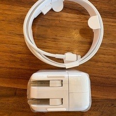 【Apple純正品】Apple 10W USB 電源アダプタ + Lightningケーブル(1m) アップル純正 急速充電器 A1357 iPad mini / iPad Air / iPhone対応の画像