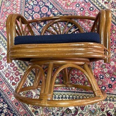 籐製品　座椅子の画像