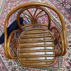 籐製品　座椅子の画像