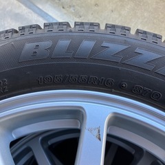 [引取限定]195/55R16 スタッドレス　アルミホイールセットの画像