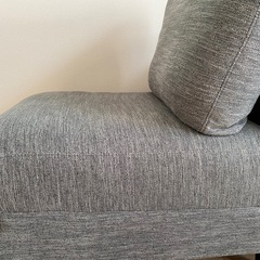 1人がけソファ　オットマンつきの画像