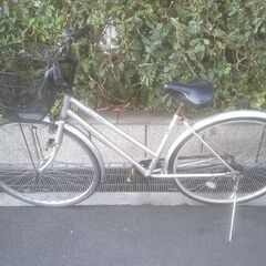 整備済み中古自転車　27インチ　税別￥7.980-　シティー　とんぼ　シルバー1122の画像