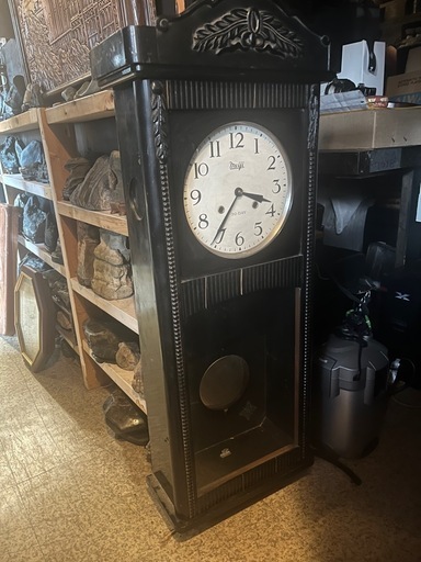 ゼンマイ柱時計、特大柱時計、明治時計、ゼンマイ振り子時計 (ぽけっと