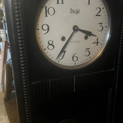 ゼンマイ柱時計、特大柱時計、明治時計、ゼンマイ振り子時計の画像