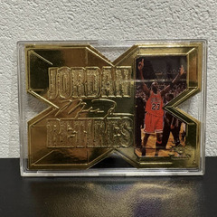 マイケルジョーダン 引退記念カード 22K GOLD Upper Deck 限定 04086/23000 シカゴ・ブルズ NBAバスケットボール 箱・ケース付きの画像
