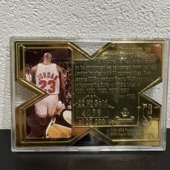 マイケルジョーダン 引退記念カード 22K GOLD Upper Deck 限定 04086/23000 シカゴ・ブルズ NBAバスケットボール 箱・ケース付きの画像
