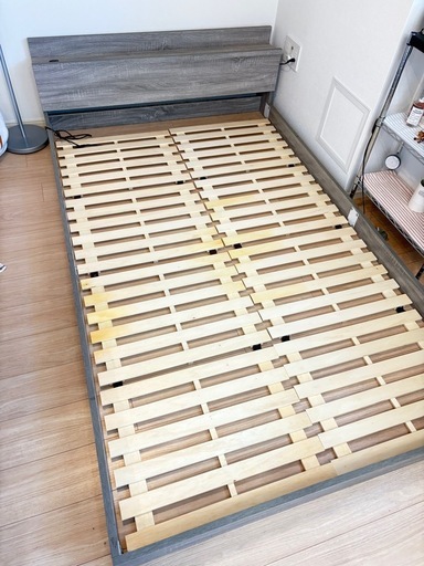 （セミダブル）ローベッドフレーム＋すのこ