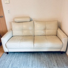 KEYUCA ケユカ 本革レザー 2人掛け ソファ の画像