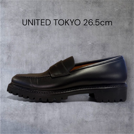 【美品】UNITED TOKYO ローファー 26.5cm Vibram