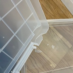 ポリプロピレン 収納ボックス　フタロック付き 4個セットの画像