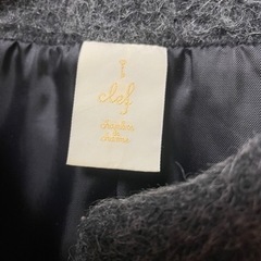 ノーカラーコート　グレー　アルパカの画像