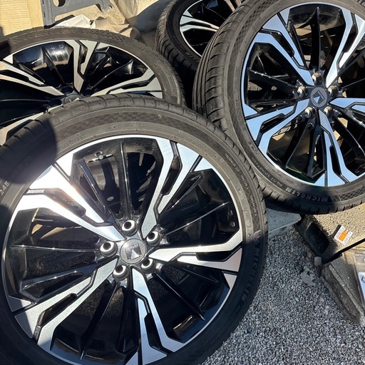 モデリスタ アルミ 245/45/R20 ミシュラン 24年製 4本セット ハリアー アルファード等に