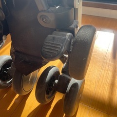 Aprica stick ベビーカー　バギー　千鳥柄　の画像