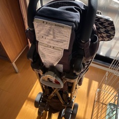 Aprica stick ベビーカー　バギー　千鳥柄　の画像
