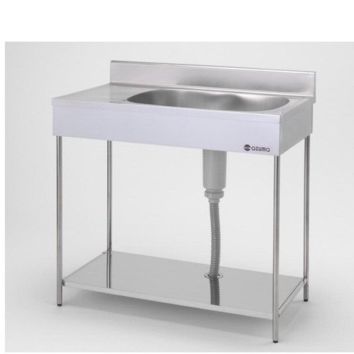 （２つセット）東製作所　業務用厨房機器　ポータブルシリーズ　一槽水切りシンク　ＥＫＰＭ１－８００Ｒ