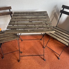 チェア　デスク　アウトドアの画像