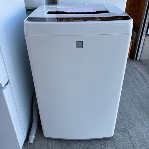まだまだ使えます‼️5.0kg洗濯機✨️1km圏内配送･設置無料?AQUAホワイト×ブラックAQW-S5E3(KK)アクア2015年製