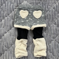 雪の結晶ハートデザインパンツ の画像