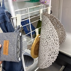 洗濯機上ラック　ニトリ　白の画像