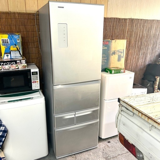 東芝ノンフロン冷凍冷蔵庫「GR-H43G(S)」 426ℓ 2015年