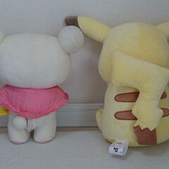ピカチュウ、コリラックマ　ぬいぐるみ 【ほぼ新品】 の画像