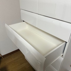 ニトリ　タンス白1の画像