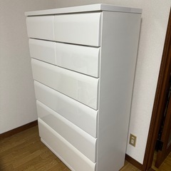 ニトリ　タンス白1の画像