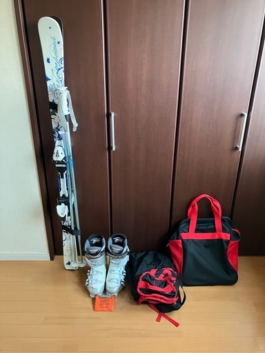 スキー板+スキーブーツ他セット⛷️女性、学生用
