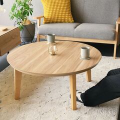 【美品】シンプルこたつテーブル／単体販売（こたつ布団なし）｜動作良好・使用感あり｜2021年頃購入｜一人暮らし・ワンルームに最適｜引き取り歓迎の画像