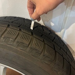 プリウス50後期　スタッドレスタイヤ４本セットの画像