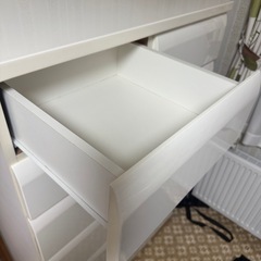 ニトリ　タンス白2の画像