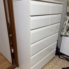 ニトリ　タンス白2の画像