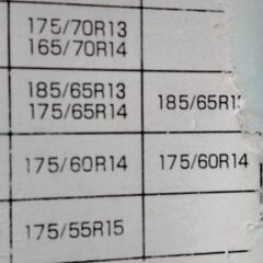 タイヤチェーン　クイックロック　未使用品　175/65-14，175/60-14などの画像