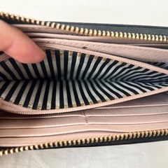 kate spade 長財布 ネイビー/ピンクの画像