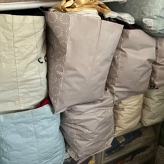 たくさんの生地の画像