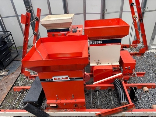 KUBOTA きんぱ播種機 稚苗 中苗 SR300KDクボタ [通電と回転のみの確認】