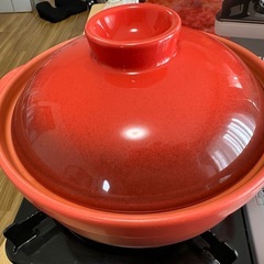 【連休限定値下げ】ガスを買うだけ！土鍋とカセットコンロセット売り！の画像