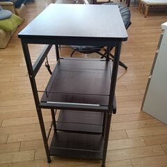 ★リユースのサカイつくば店★TK7377 NITORI レンジ台 ブラウン H100×D46×W60 クリーニング済みの画像