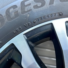 プラド　純正19インチホイール　ブリヂストン　スタッドレスタイヤ　4本セットの画像