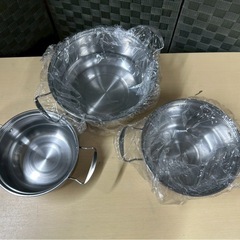 【中古品】鍋 3点セットの画像