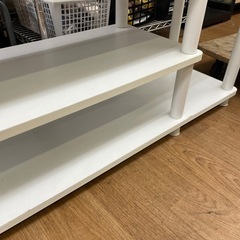 ☆ドリーム荒牧店☆ジモティー割引有☆【クリーニング済み】テレビ台　WH　現状販売の画像
