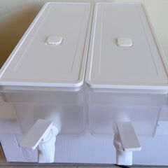 山崎実業(Yamazaki) 冷蔵庫 ドリンクサーバー 1.8L ホワイトの画像