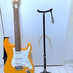 【エレキギター一式セット】Legend オレンジ 初心者セット ケース スタンド付 シールド ストラップ ERNIE BALL付き ギター入門の画像
