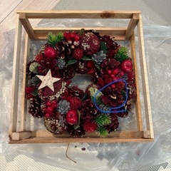 クリスマスリースの画像